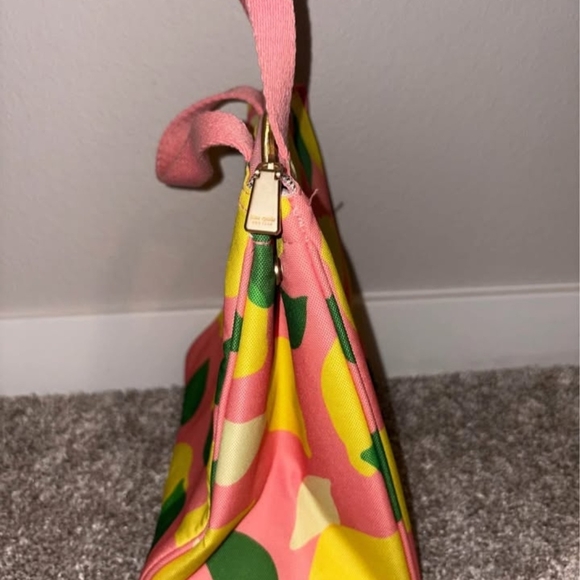 Kate Spade Insulated Lunch bag Pink Lemons Limes - Picture 4 of 8